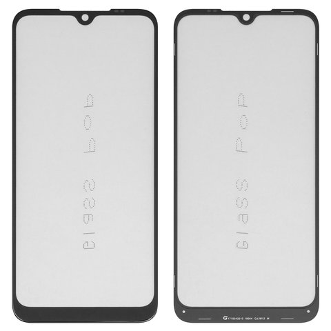 Housing Glass G+OCA PRO compatible with Xiaomi Redmi Note 8T, with OCA film, black 