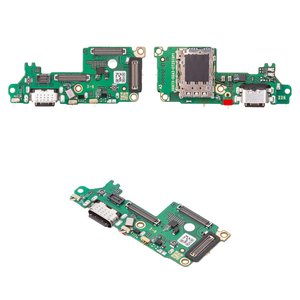 Flat Cable compatible with Infinix GT 30 Pro X6873 , charge connector, with components, High Copy, charging board 