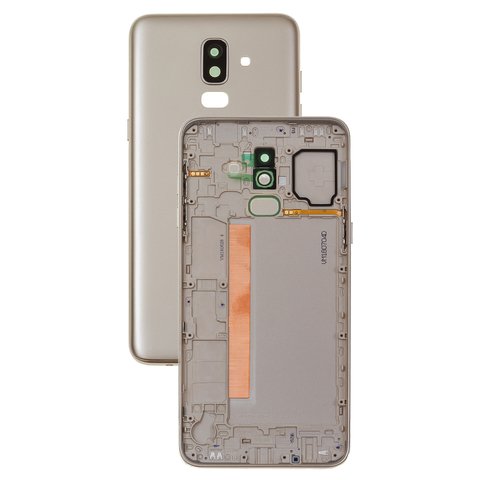 Panel trasero de carcasa puede usarse con Samsung J810 Galaxy J8 2018 , dorada