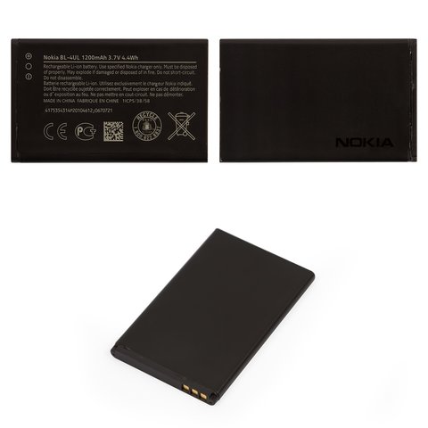 Batería BL 4UL puede usarse con Nokia 225 Dual Sim, Li ion, 3.7 V, 1200 mAh