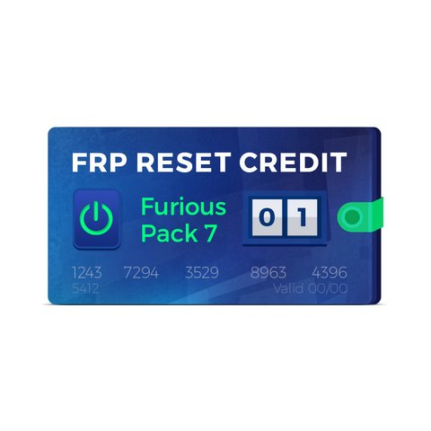 1 crédito para remover FRP Furious Pack 7 