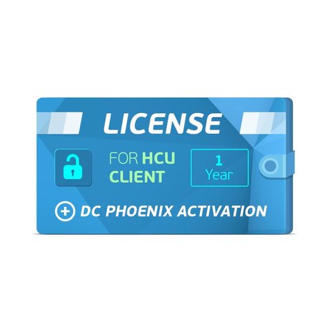 Activación de licencia de 1 año para HCU Client + Activación DC Phoenix
