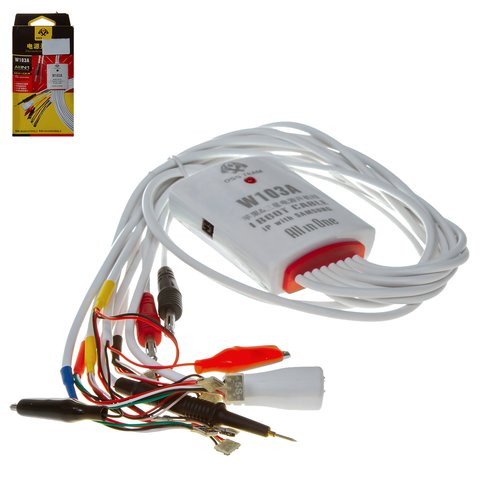Cable de prueba de alimentación con placa para activar batería puede usarse con celulares Apple, Samsung, W103A