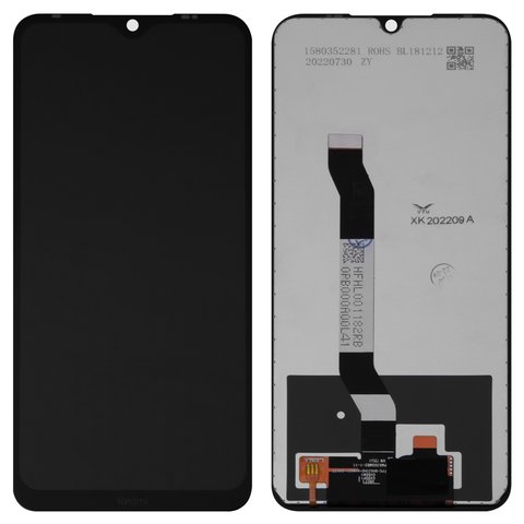Pantalla LCD puede usarse con Xiaomi Redmi Note 8, negro, Logo Redmi, sin marco, Copy, In Cell, M1908C3JH, M1908C3JG, M1908C3JI