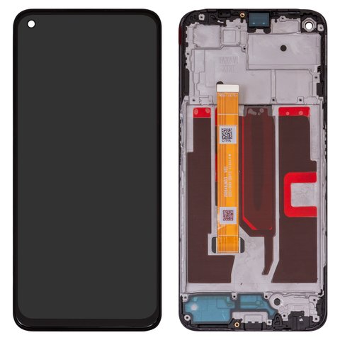 Pantalla LCD puede usarse con Oppo A54 5G, A74 5G, A93 5G, negro, con marco, Original PRC , CPH2195, OPG02, CPH2197, CPH2263, PCGM00, PEHM00, PEHT00