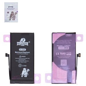 Batería Da Luxiang puede usarse con Apple iPhone 13 mini, Li ion, 3.88 V, 2980 mAh, mayor capacidad, original IC