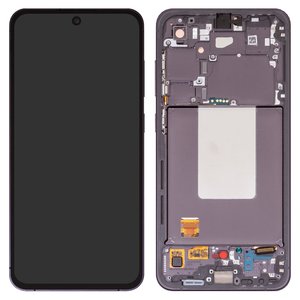 Pantalla LCD puede usarse con Samsung S721 Galaxy S24 FE, negro, con marco, Original PRC 