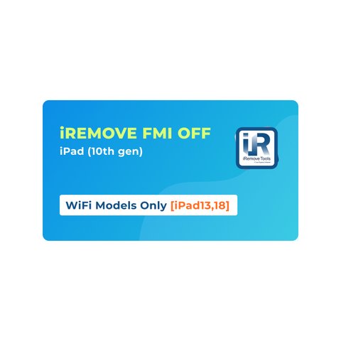 iRemove FMI OFF iPad 10th gen  solamente modelos WiFi [iPad13,18]