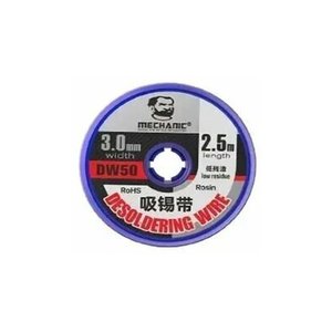 Malla para desoldar Mechanic DW50 3025, Ancho  3.0 mm, l. 2.5 m