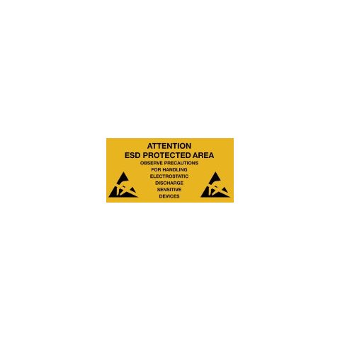 Предупреждающая табличка об антистатической безопасности Warmbier 2850.300500.KS.E