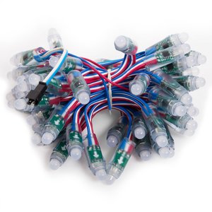 Светодиодный пиксель RGB 50 шт., WS2811, DC 5 В, 12 мм, IP68 