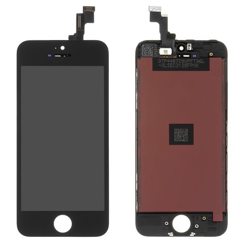 Дисплей для iPhone 5S, iPhone SE, черный, с рамкой, HC