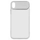 Чохол Baseus для iPhone XR, білий, прозорий, зі вставкою із PU шкіри, пластик, PU шкіра, #WIAPIPH61-SS02