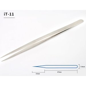 Пинцет монтажный Mechanic IT 11, прямой, 115 мм