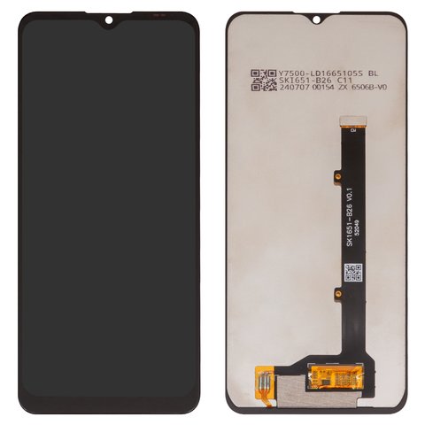 Дисплей для ZTE Blade A51 2021 , Blade A71 A7030, черный, без рамки, Box  TXDI650EBAPU 46 SKI651 B26 V0.1