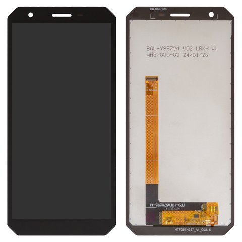 Дисплей для Oscal S60, черный, без рамки, High Copy, FPC HTF057H252 A1