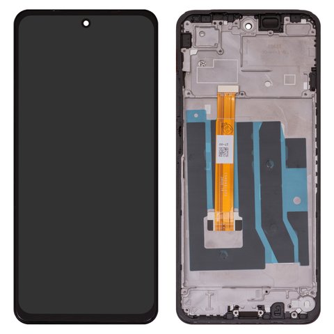 Дисплей для Realme C75, чорний, з рамкою, High Copy, 1540481072