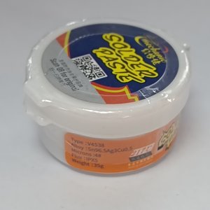 BGA паста Mechanic V4S38, Sn 96,5%, безсвинцева,  Ag 3%, Cu 0,5%, 217 °C, 35 г