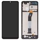 Дисплей для Xiaomi Redmi A3, Redmi A3x, чорний, з рамкою, High Copy, 23129RN51X, 23129RN51H