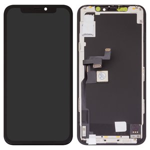 Дисплей для iPhone 11 Pro, черный, с рамкой, HC, без упаковки, OLED , GX OEM hard