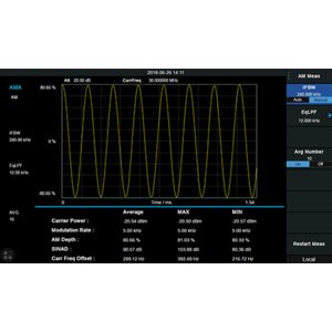 Программное расширение "анализ модуляции AM/FM" SIGLENT SVA1000X-AMA для SIGLENT SVA1015X Программное расширение "анализ модуляции AM/FM" SIGLENT SVA1000X-AMA для SIGLENT SVA1015X