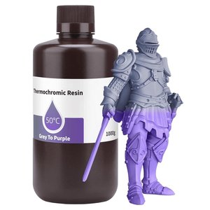 Фотополімерна смола для 3D принтера ELEGOO Grey to Purple, 1 кг