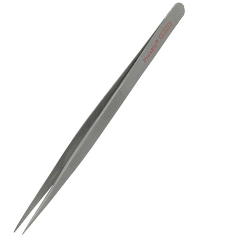 Super Fine Tip Straight Titanium Tweezers Pro'sKit TZ 200SF 165 mm 