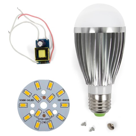 Juego de piezas para armar lámpara LED regulable SQ Q03 5730 7 W luz blanca cálida, E27 