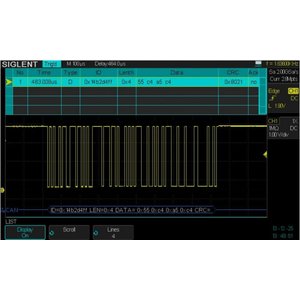 Программное обеспечение SIGLENT SDS-1000X-DC для декодирования IIC, SPI, UART/RS232, CAN, LIN Программное обеспечение SIGLENT SDS-1000X-DC для декодирования IIC, SPI, UART/RS232, CAN, LIN